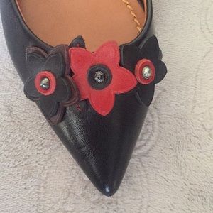 Coach black flat shoes